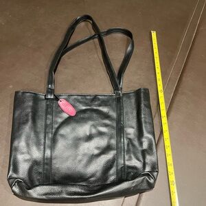 Estee Lauder Black Tote with Pink Accent